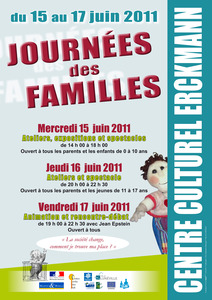'Journes des familles' du 15 au 17 juin  Lunville -- 09/05/11