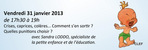 Crises, caprices, col�res....On en parle aux Epis le 31 janvier 17:00 -- 14/01/14